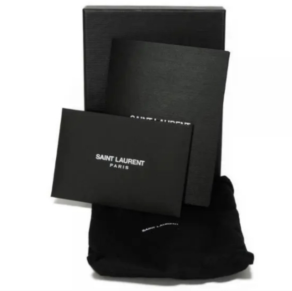 RARE!!! YSL SAINT LAURENT 6 KEYS MONOGRAM CAVIAR HOLDER WALLET - Picture 13 of 16